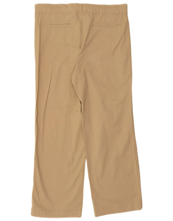 Gerade Freizeithose für Damen von ZARA, Größe S, W26, L29, Beige, Baumwolle