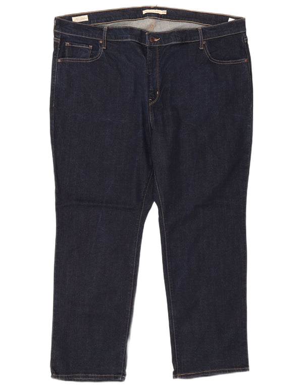 Levi's Damen 724 High Rise Straight Jeans US 24 4XL W48 L29 Marineblau