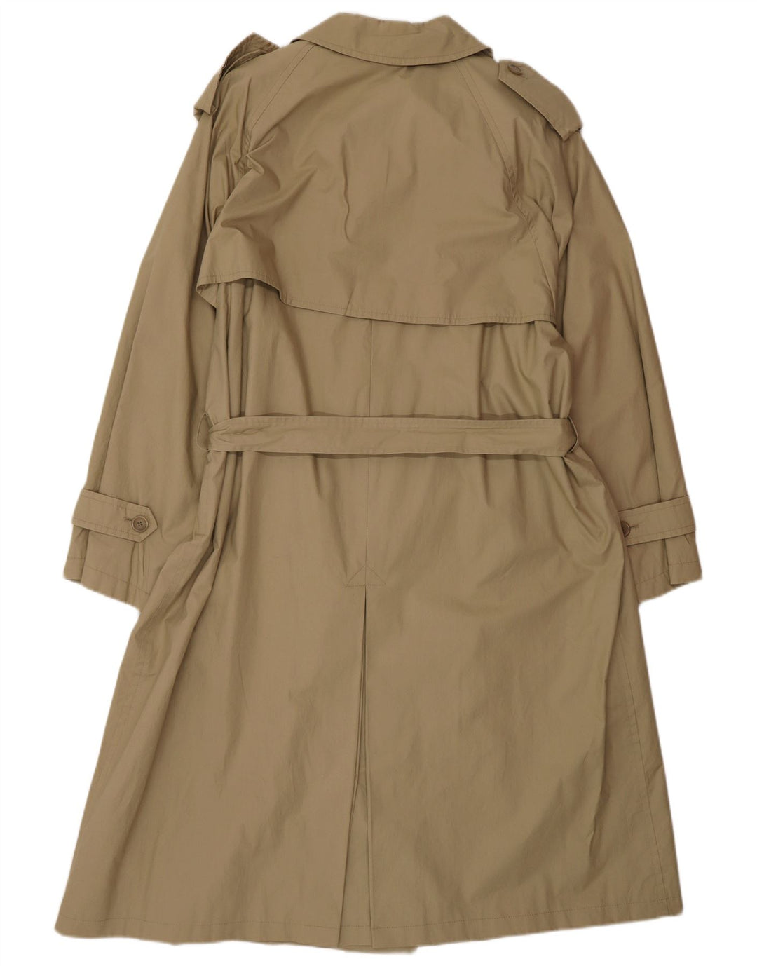 Ombraluce Damen-Trenchcoat in Übergröße, UK 14, mittelbeige Baumwolle