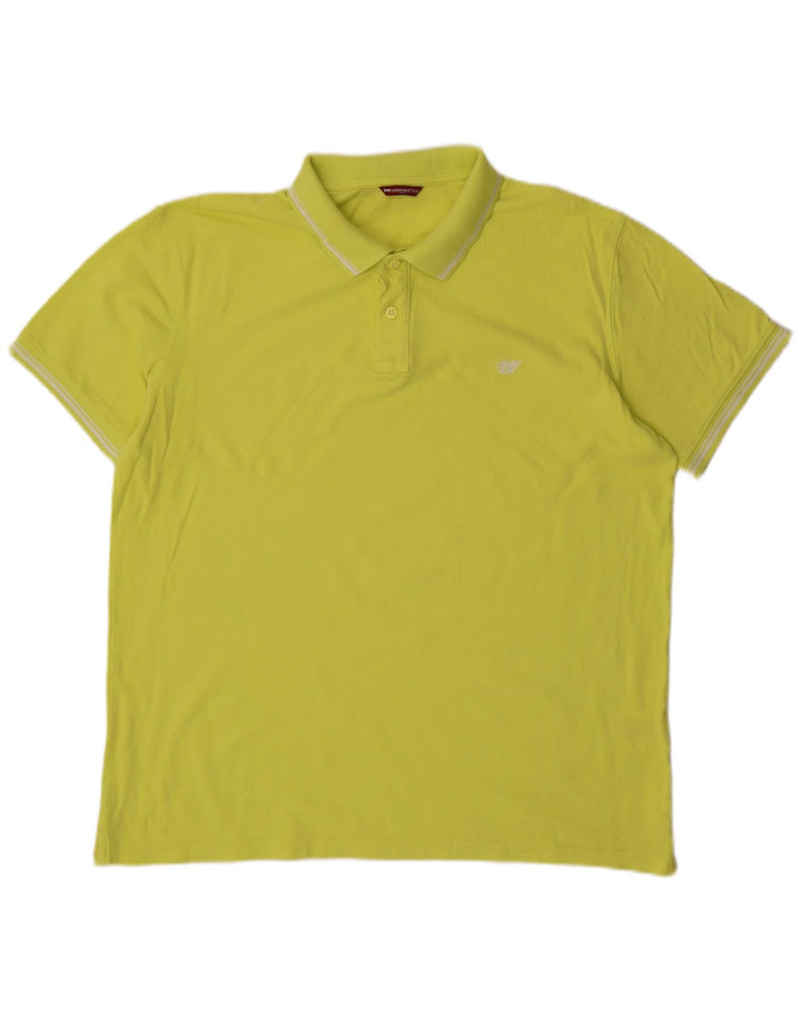 CARRERA Herren Poloshirt 2XL Gelb Baumwolle