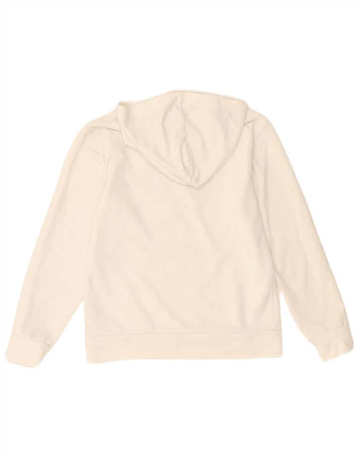 Adidas Damen Graphic Hoodie Pullover UK 8/10 Small Weiß Polyester