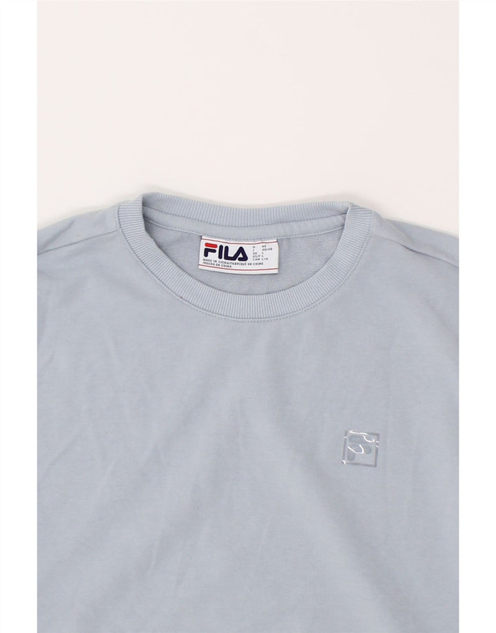 FILA Mens Sweatshirt Jumper Large Blue Cotton Vintage Fila and Second-Hand Fila from Messina Hembry 