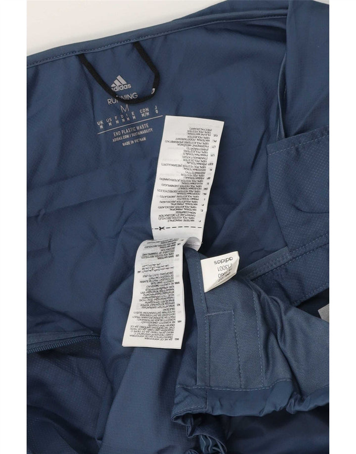 Adidas Herren Kapuzen-Regenjacke UK 38 Medium Marineblau Polyester