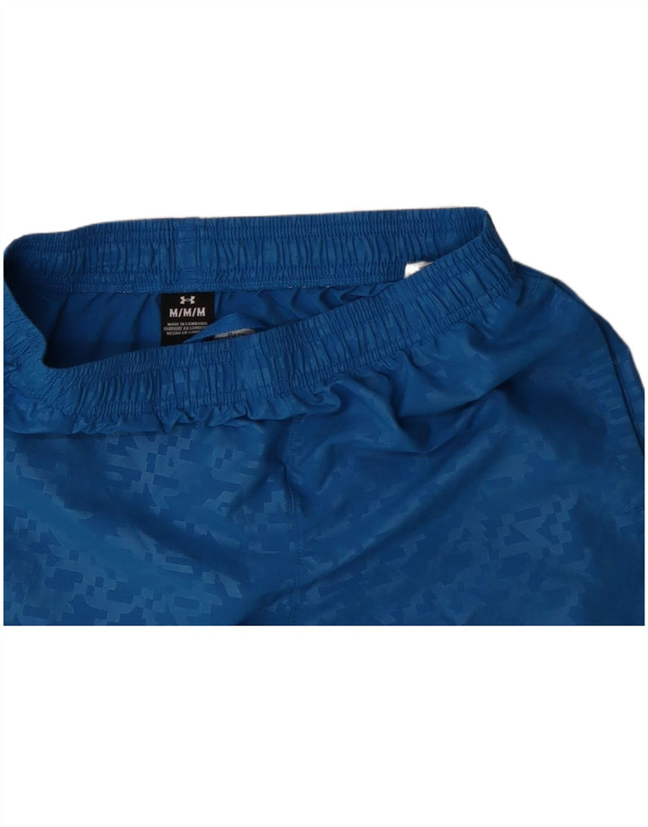 UNDER ARMOUR Herren-Sportshorts mittelblaues geometrisches Polyester