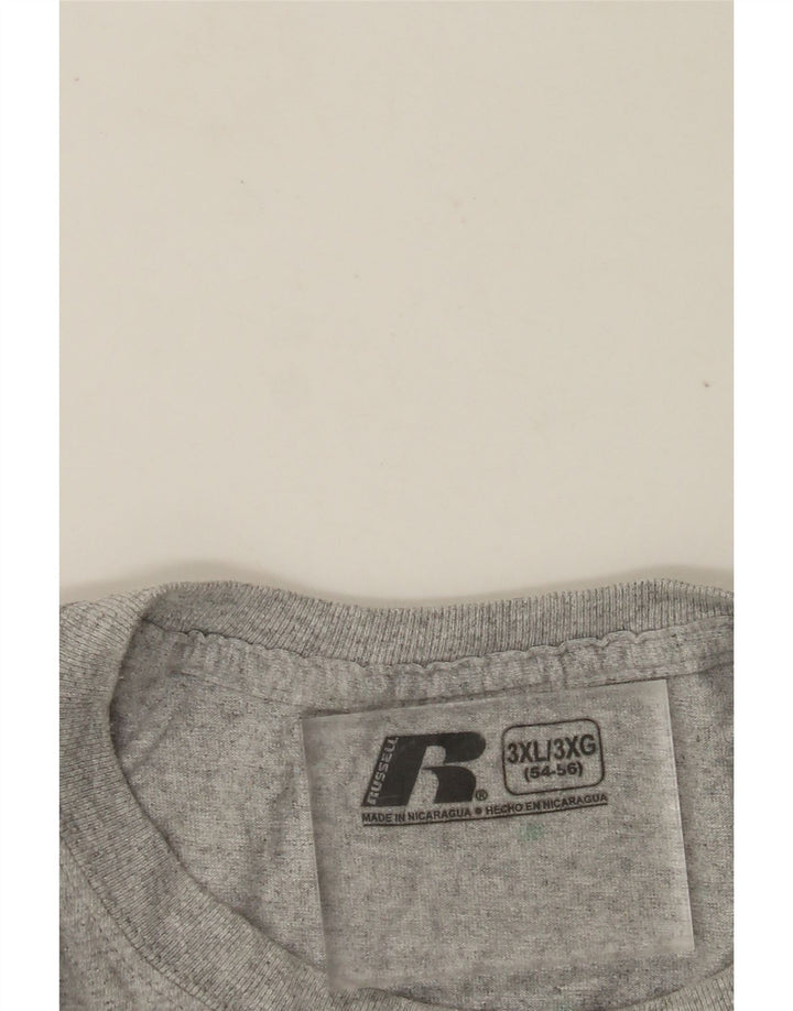 RUSSELL ATHLETIC Herren T-Shirt Top UK 54/56 3XL Grau meliert