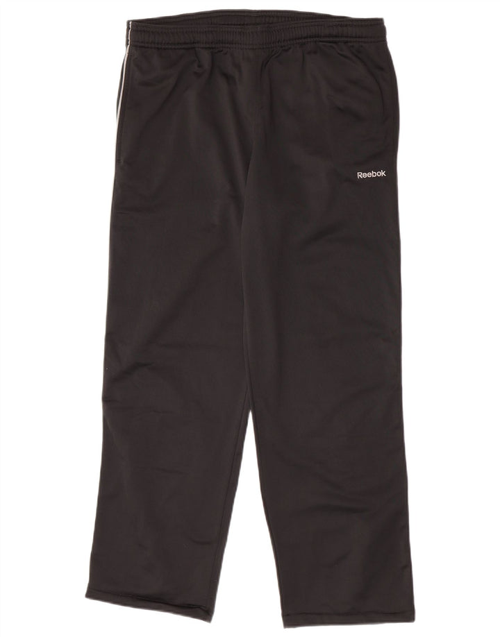 Reebok Herren-Trainingshose, Größe S, Schwarz, Polyester