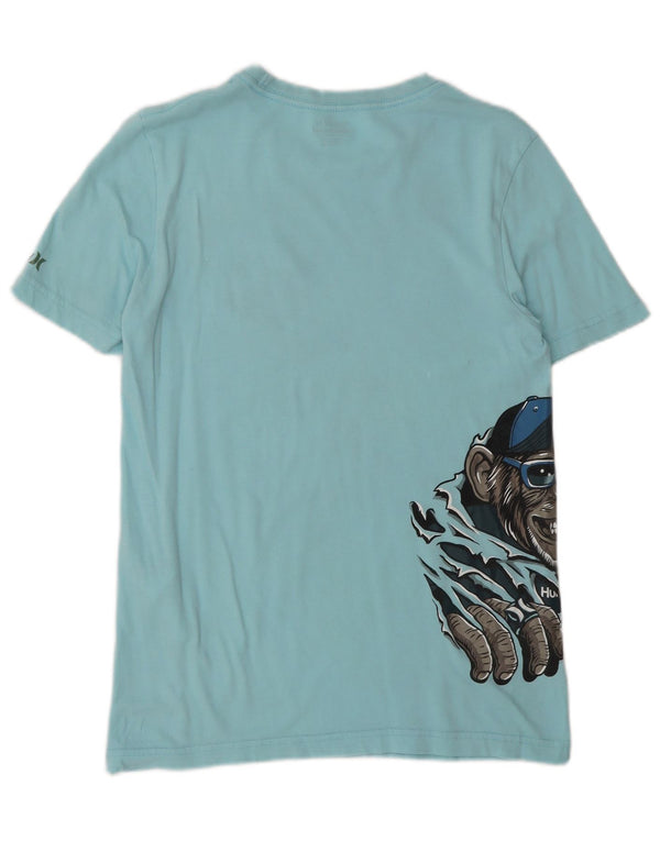 Hurley Grafik-T-Shirt für Jungen, 12–13 Jahre, Größe L, Blau, Baumwolle