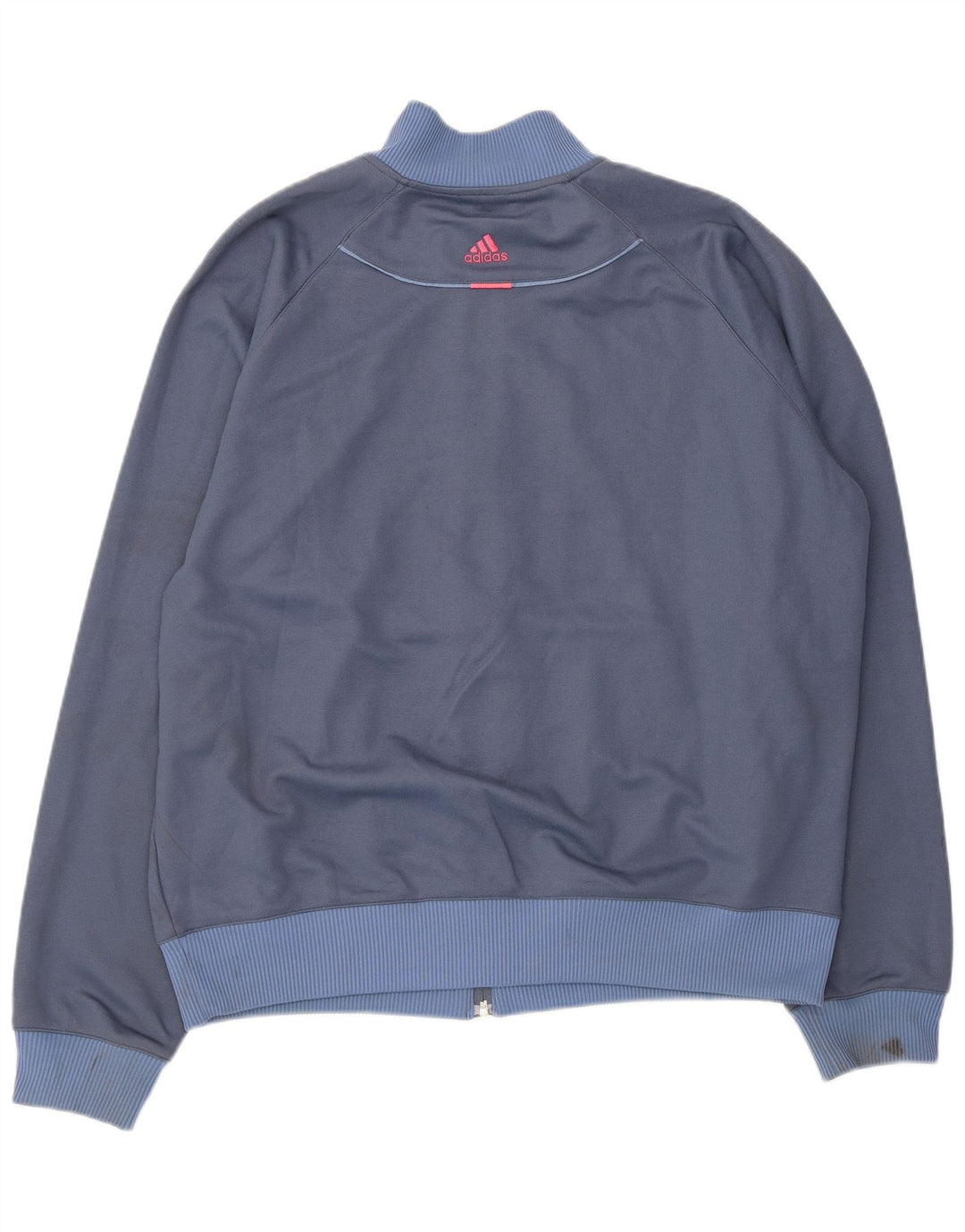 Adidas Herren-Trainingsanzug-Top-Jacke, groß, marineblau, gestreift, Baumwolle