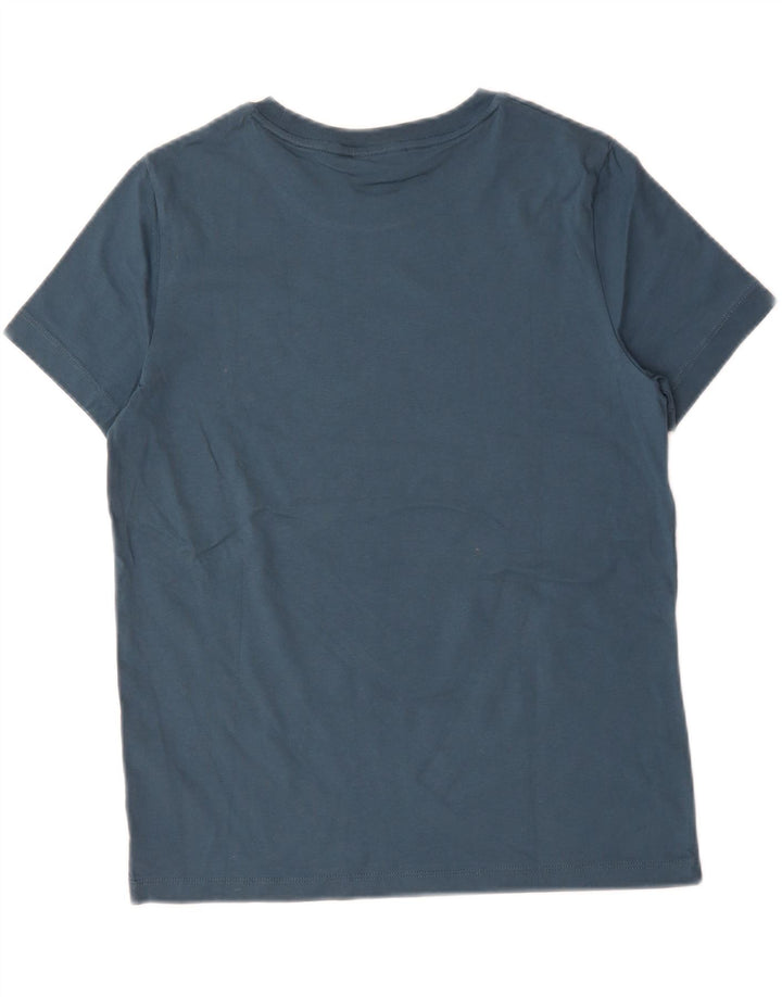 Calvin Klein Herren-T-Shirt mit Grafik, mittelmarineblaue Baumwolle