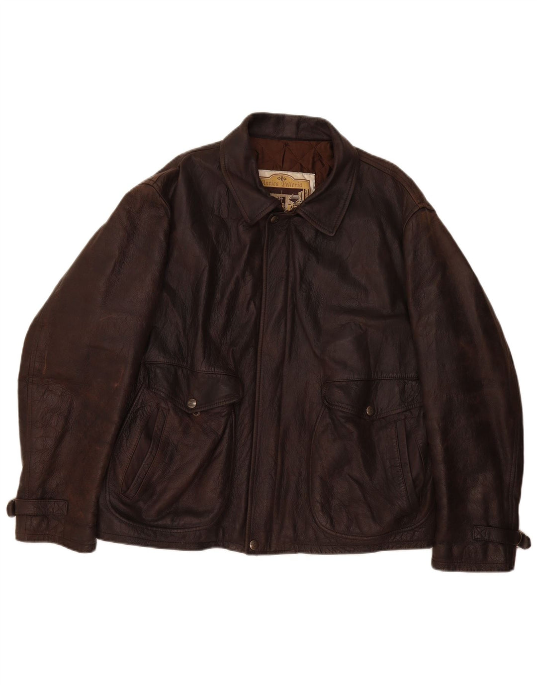 Vintage Herren Lederjacke UK 42 XL Braun
