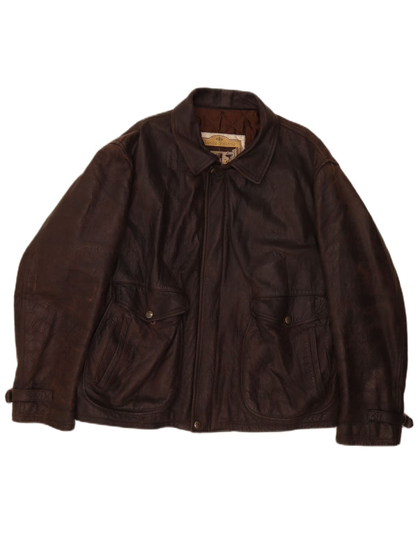 Vintage Herren Lederjacke UK 42 XL Braun