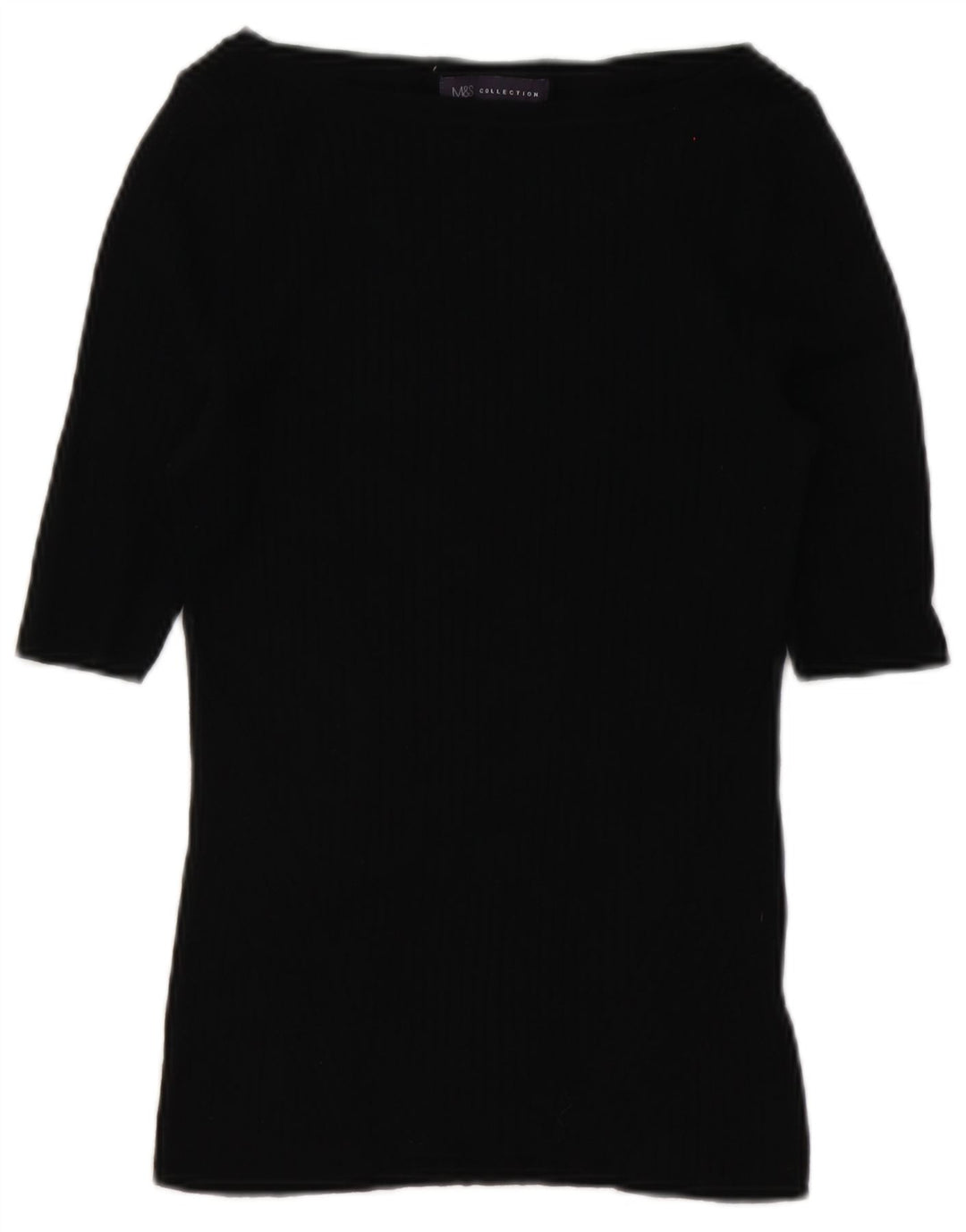 Marks & Spencer Damen-Pullover mit U-Boot-Ausschnitt, Gr. 10, Schwarz