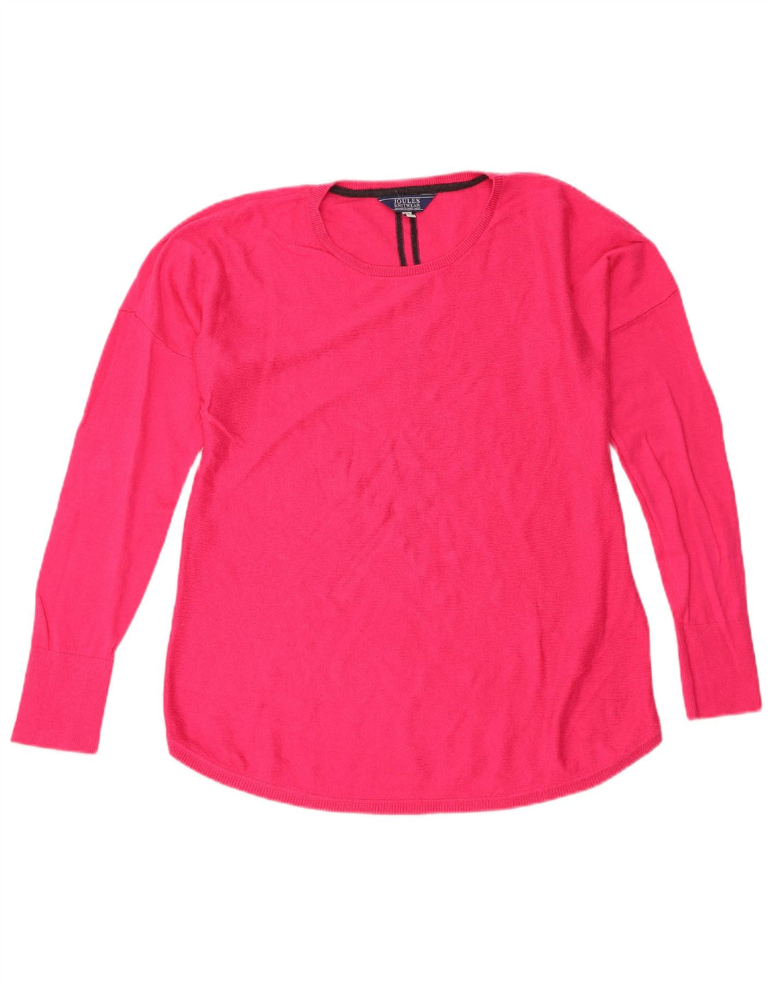 Joules Damen-Pullover mit Rundhalsausschnitt, UK 12, mittelrosa, Baumwolle