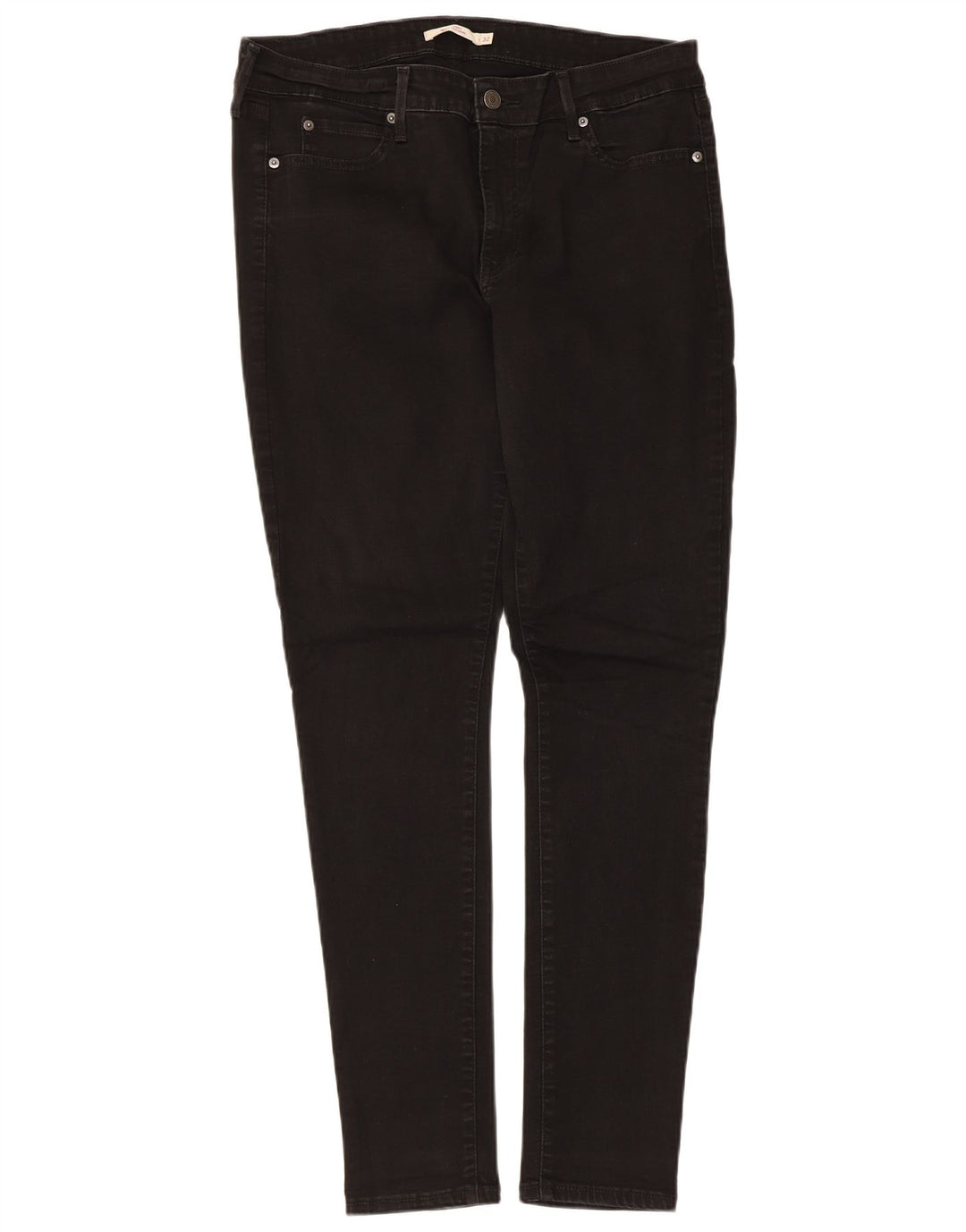 Levi's Damen 711 Skinny Jeans W32 L30 Schwarz