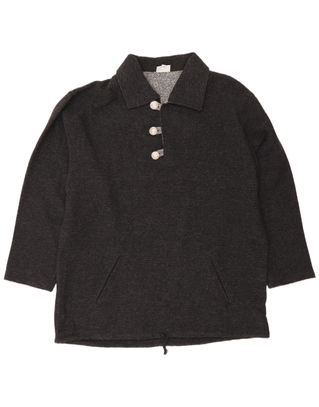 Country Herren-Pullover mit Rollkragen, IT 50, mittelgraue Wolle