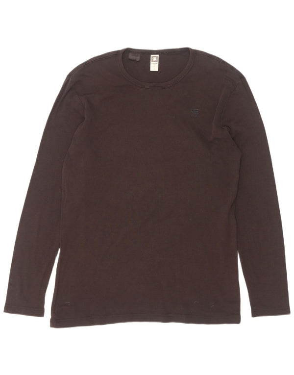 G-Star Mens Top Long Sleeve XL Black Cotton