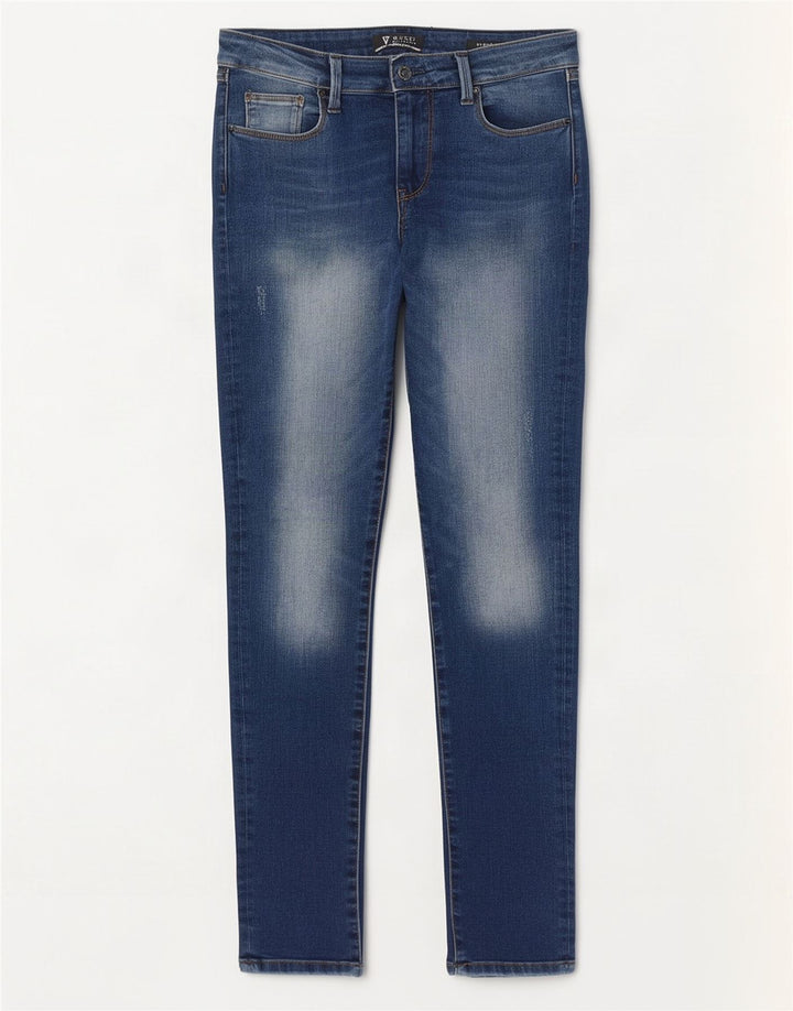Guess Damen Starlet Skinny Jeans W31 L32 Blau
