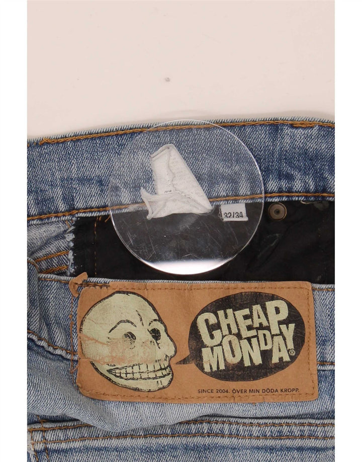 Cheap Monday Herren Straight Jeans W32 L27 Blau