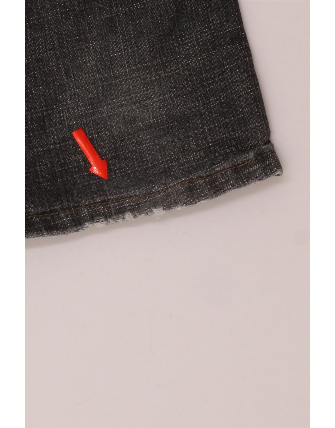 Levi's Damen 505 Distressed Straight Jeans US 6 Medium W30 L32 Grau