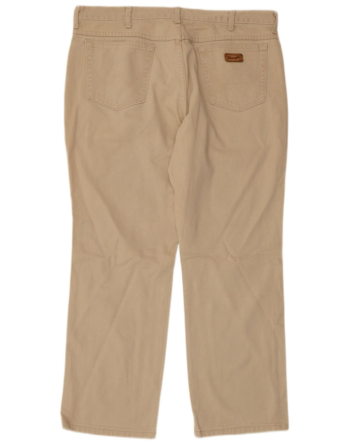 WRANGLER Herren Texas Straight Freizeithose W40 L30 Beige Baumwolle
