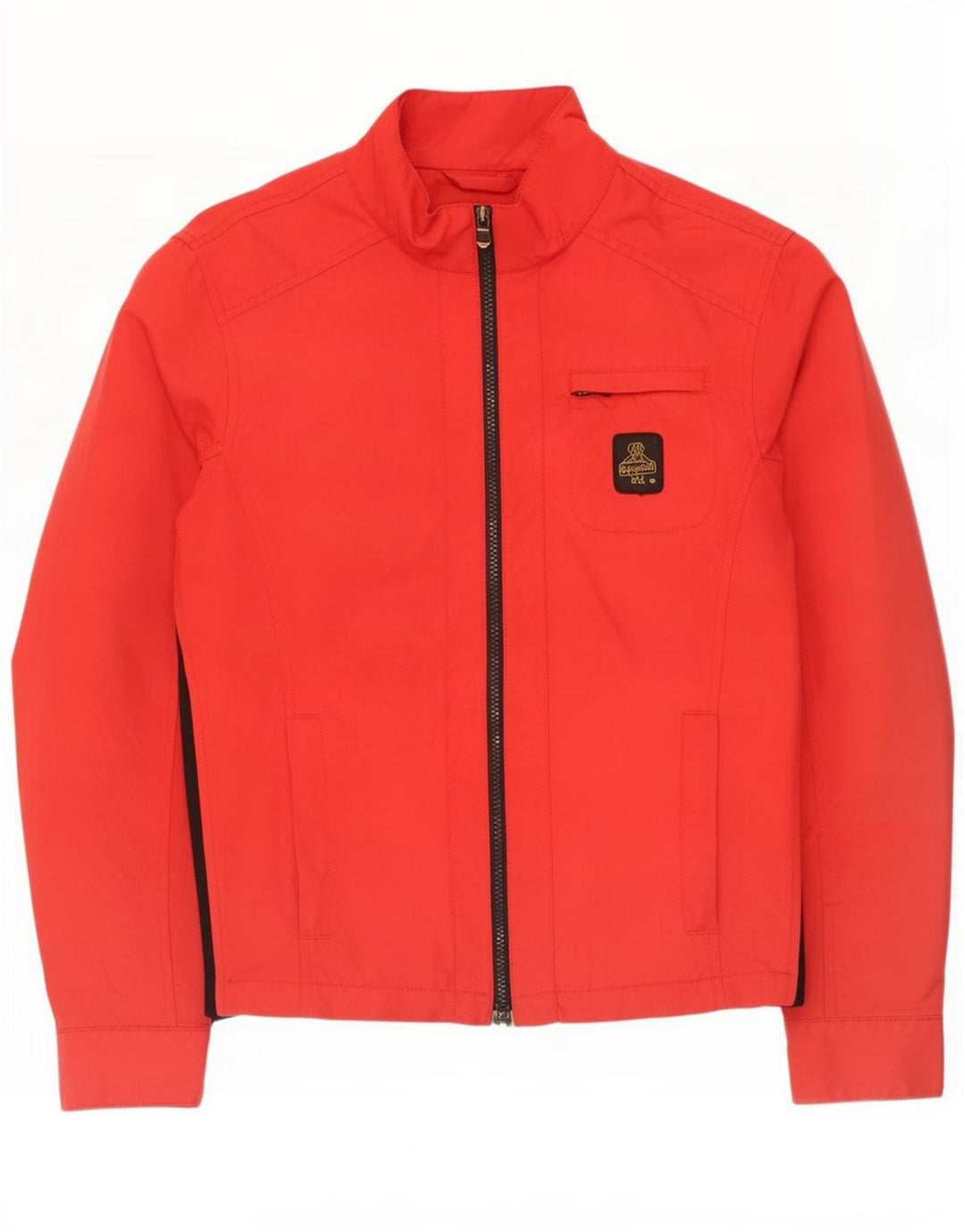 Refrigiwear Herren Bomberjacke UK 38 Mittelrotes Colourblock-Nylon