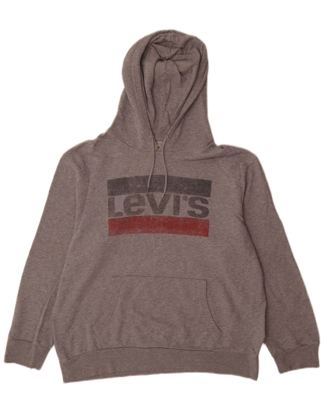 Levi's Herren-Kapuzenpullover mit Grafik, XL, graue Baumwolle