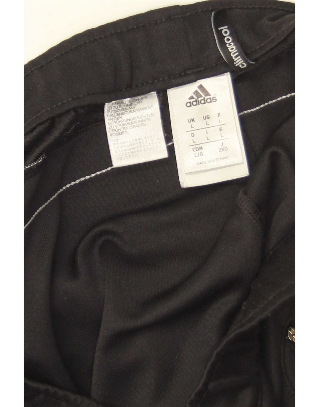 Adidas Herren Climacool Trainingshose, groß, schwarzes Farbblock-Polyester