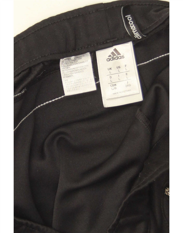 Adidas Herren Climacool Trainingshose, groß, schwarzes Farbblock-Polyester