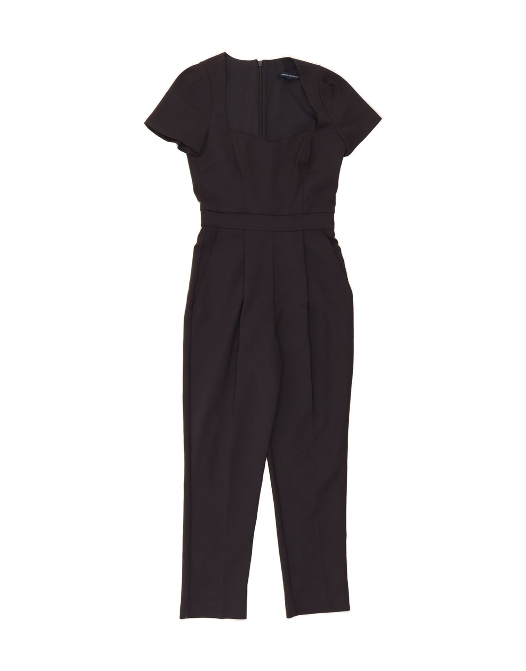FRENCH CONNECTION Womens Jumpsuit UK 6 XS Navy Blue Cotton Vintage French Connection and Second-Hand French Connection from Messina Hembry 