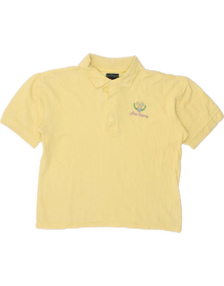 BEST COMPANY Mens Polo Shirt Medium Yellow Cotton Vintage Best Company and Second-Hand Best Company from Messina Hembry 