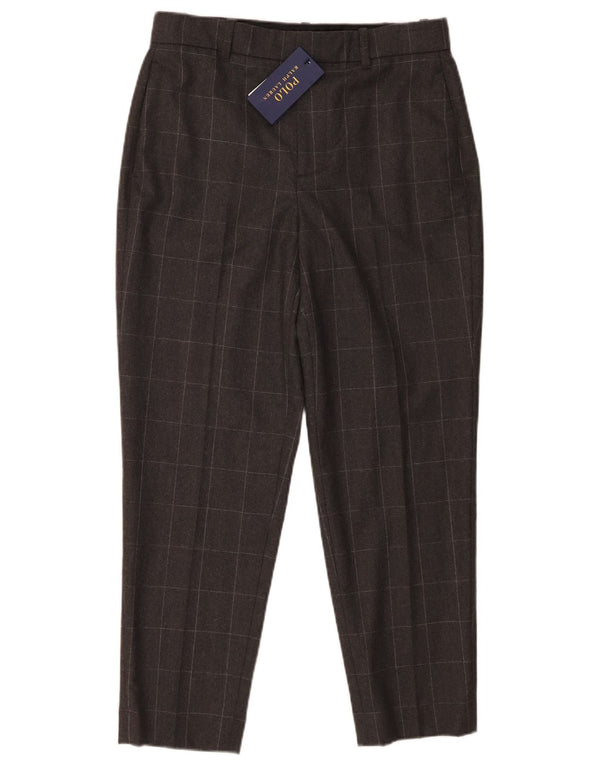 Ralph Lauren Damen Tapered Chino-Hose US 4 Small W30 L26 Grau kariert