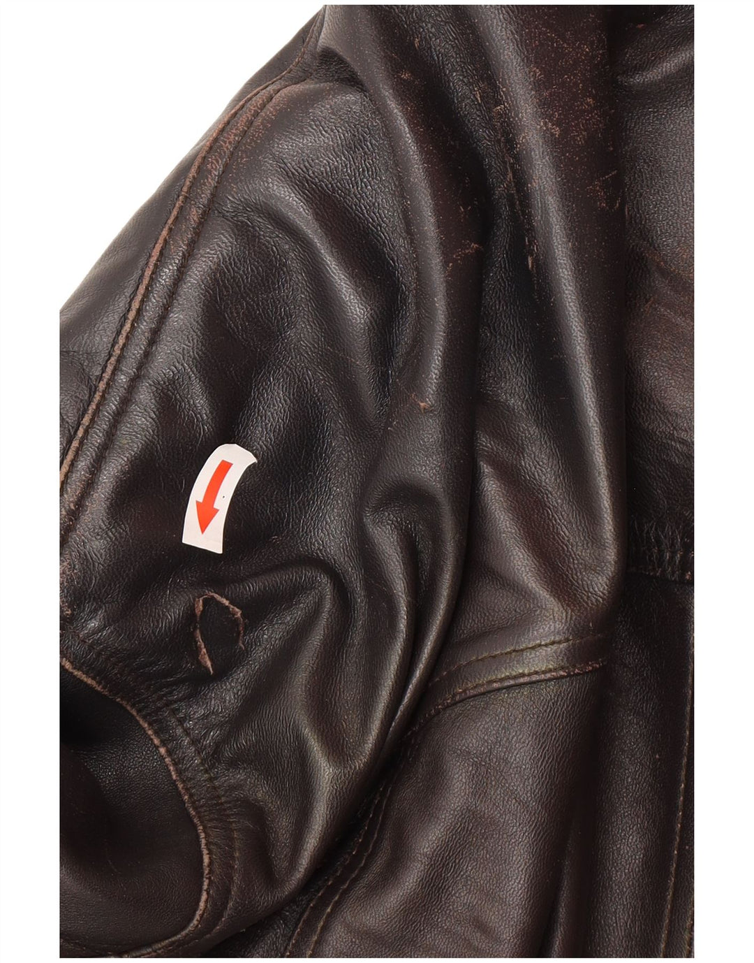 Vintage Herren Lederjacke UK 44 2XL Schwarzes Leder