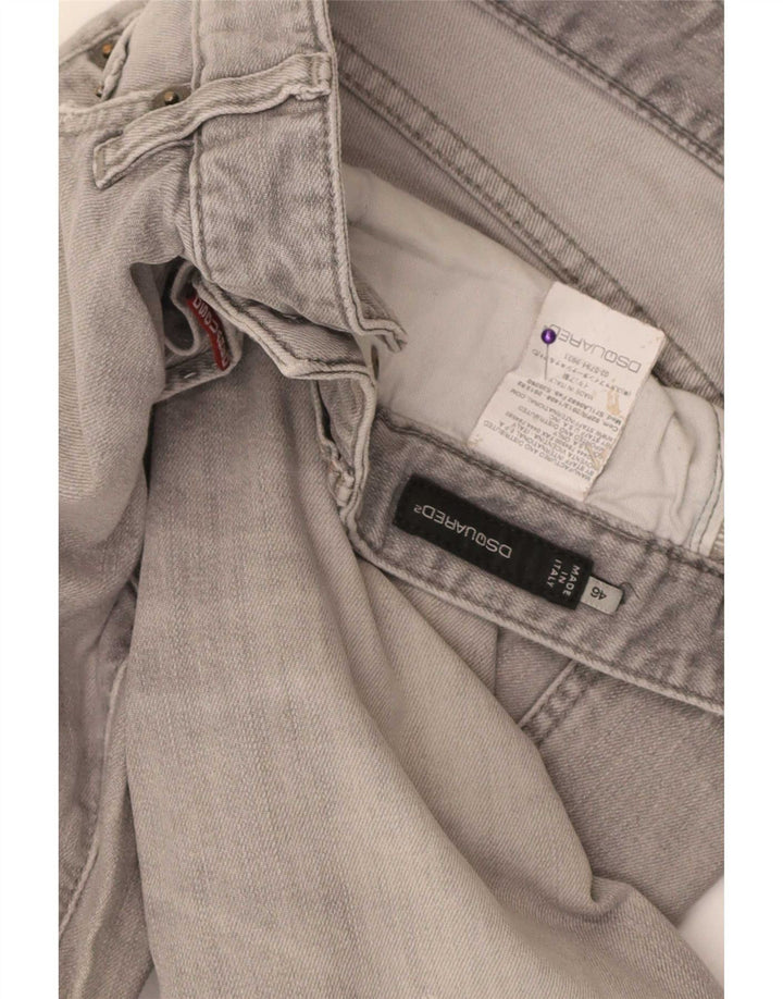 Dsquared2 Damen Distressed Slim Jeans IT 46 Large W32 L30 Graue Baumwolle