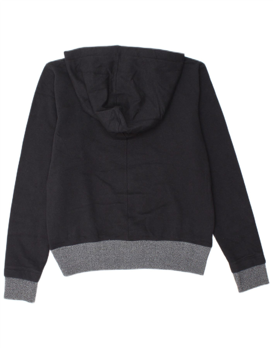 UNDER ARMOUR Damen Übergroßer grafischer Kapuzenpullover UK 6 XS Schwarze Baumwolle