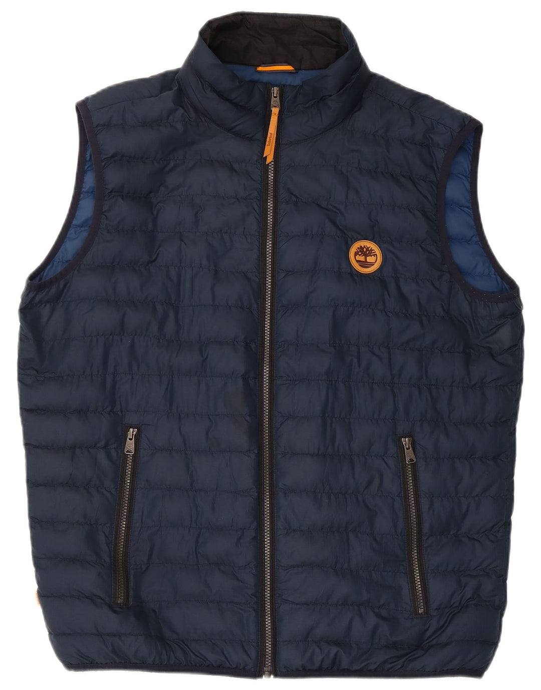 Timberland Herren Wattierte Weste UK 40 Large Marineblau Polyester