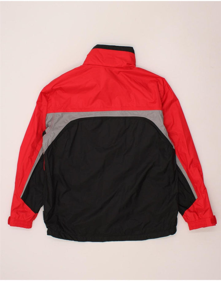 MCKINLEY Mens Hooded Rain Jacket UK 36 Small Red Colourblock Polyamide Vintage McKinley and Second-Hand McKinley from Messina Hembry 