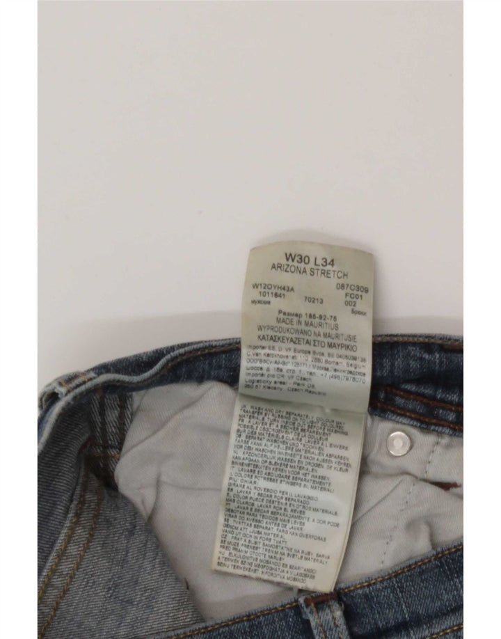Wrangler Herren Straight Jeans W30 L34 Blaue Baumwolle