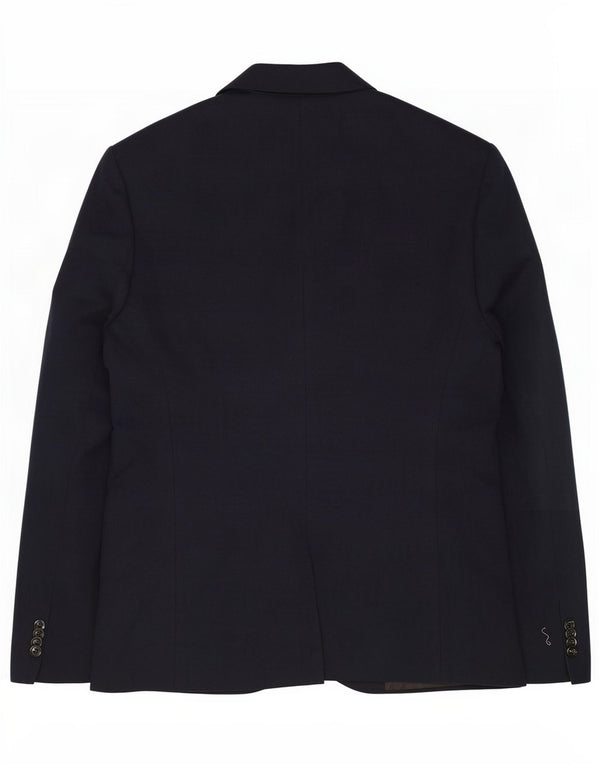 Zara Herren-Blazer mit 2 Knöpfen, UK 42, XL, Marineblau, Baumwolle