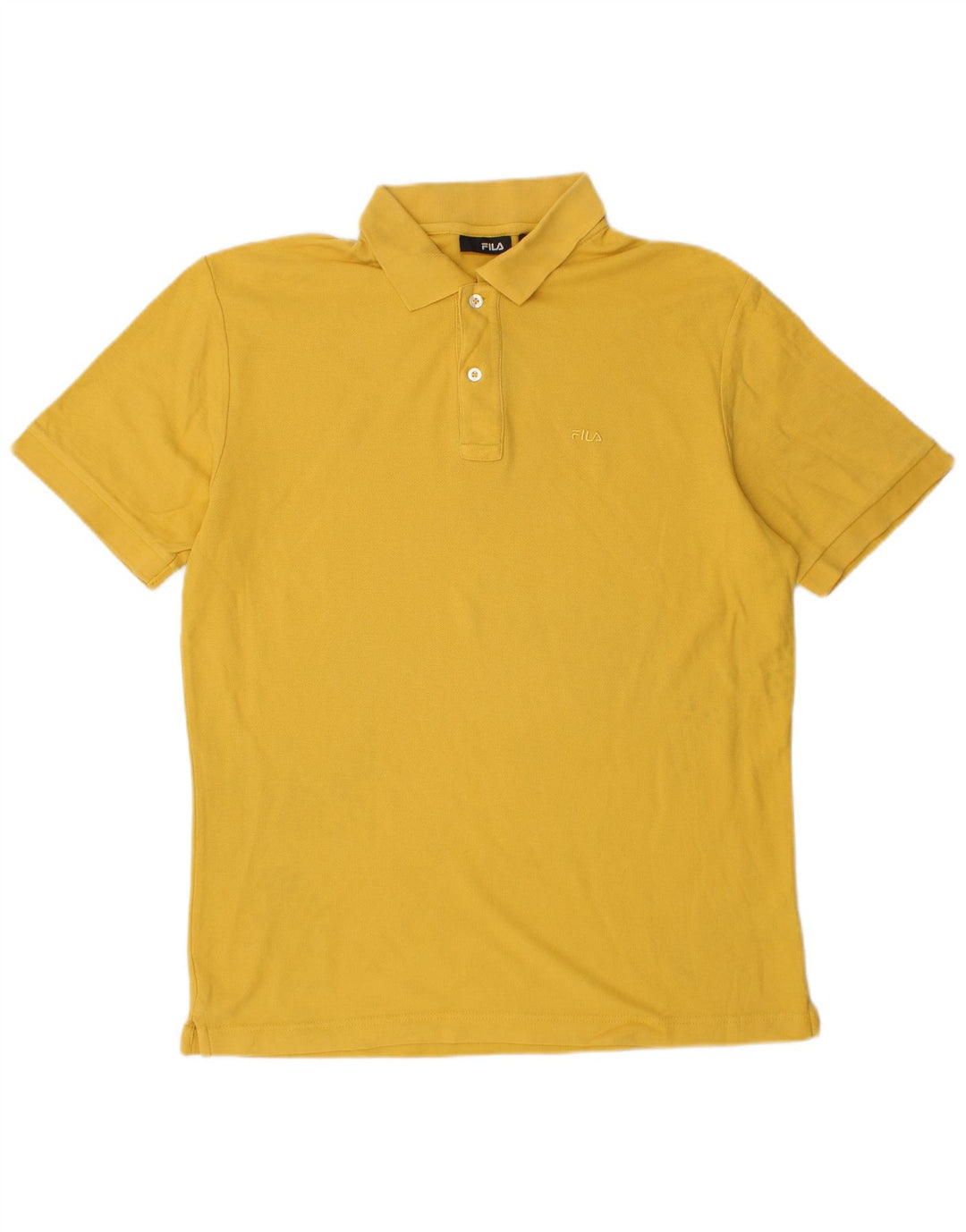 FILA Herren Poloshirt mittelgelbe Baumwolle