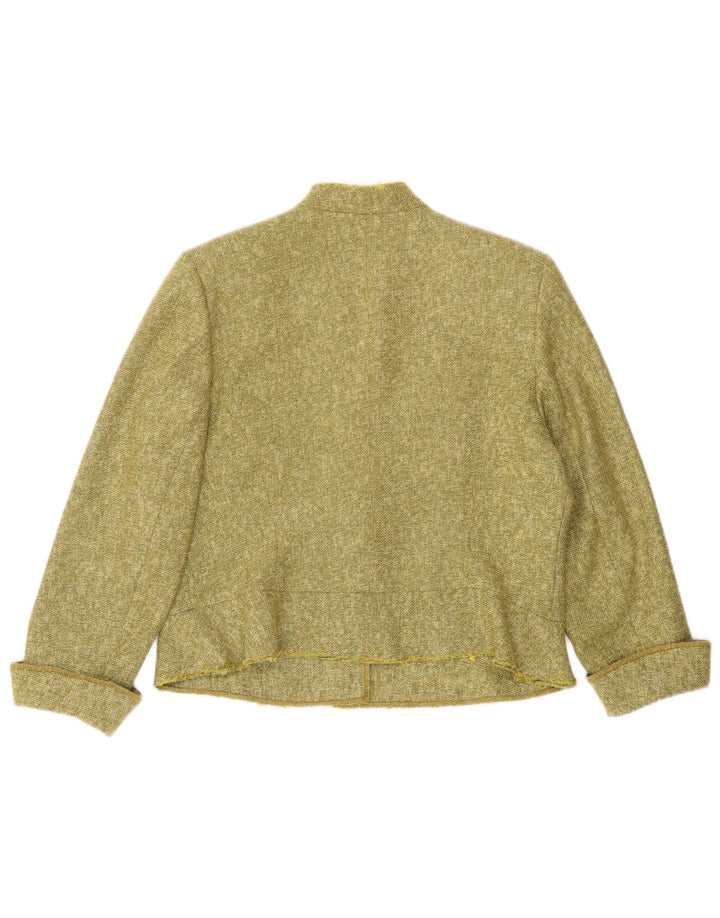 Prato Damen-Blazerjacke mit 3 Knöpfen, IT 44, mittleres Khaki meliert