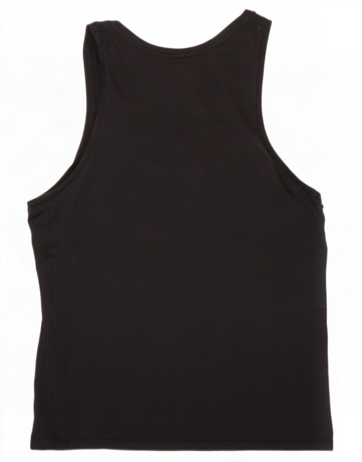 Guess Herren Grafik-Weste-Top aus mittelschwarzer Baumwolle