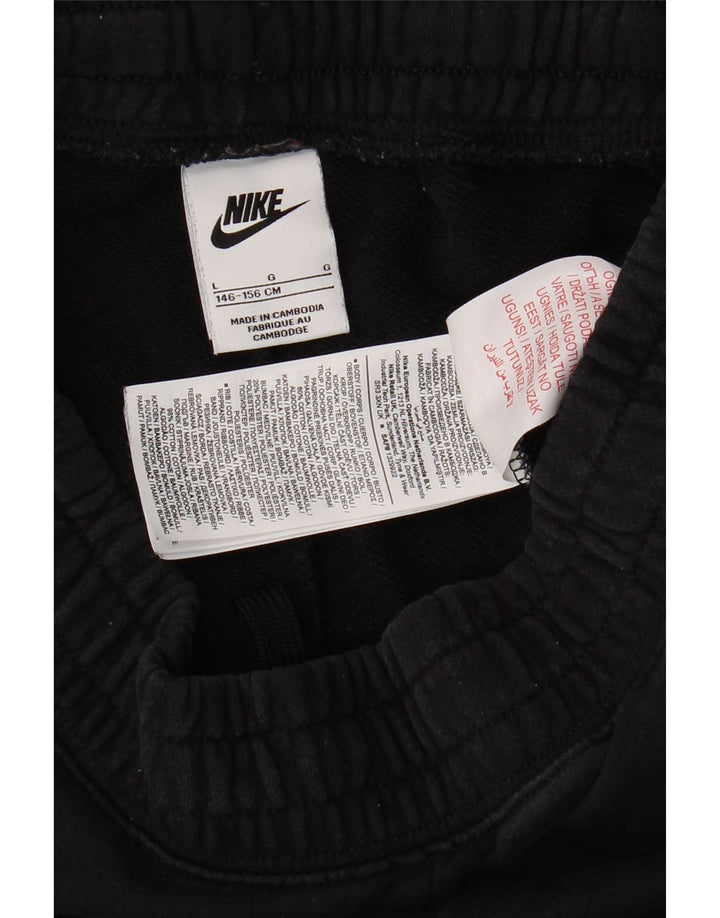 NIKE Mädchen-Trainingshose, Jogginghose, 12–13 Jahre, Größe L, Schwarz, Baumwolle