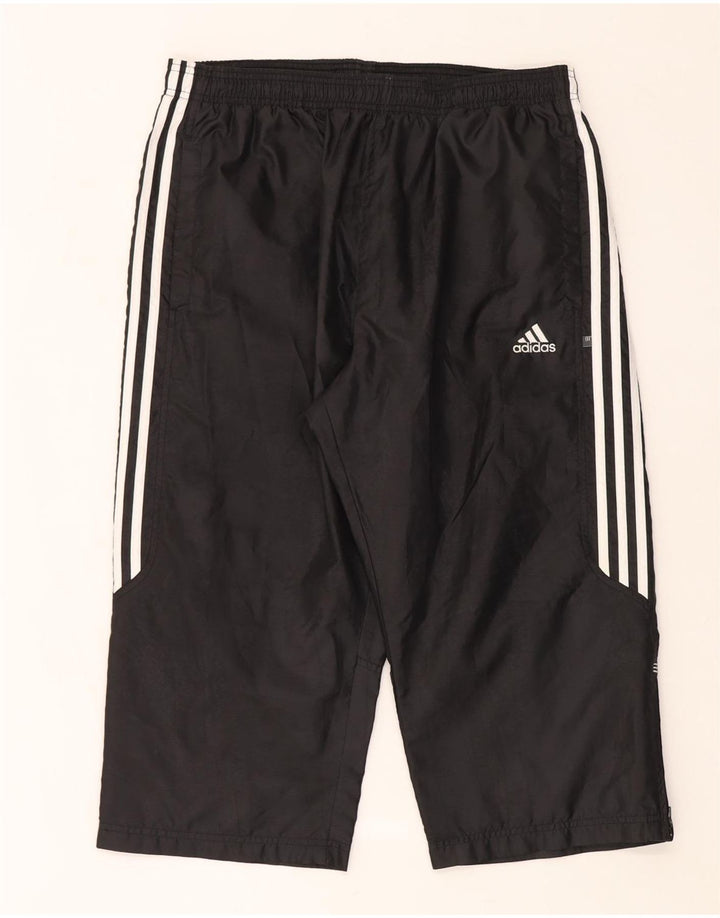 Adidas Herren Capri-Trainingshose, groß, aus schwarzem Polyester