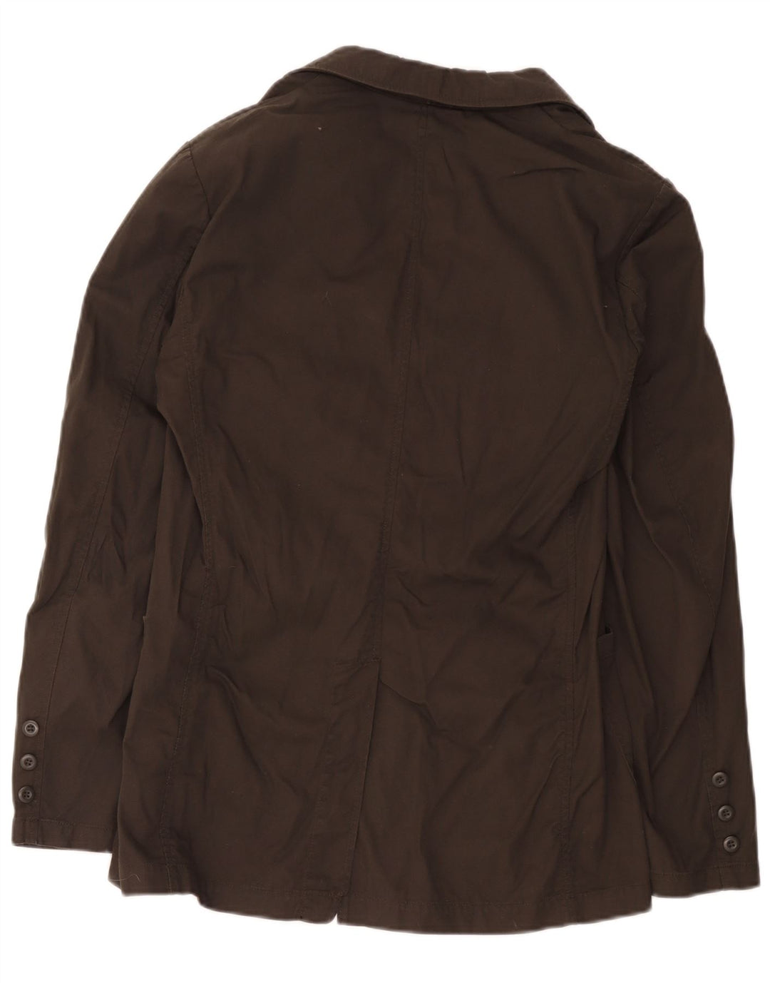 Sisley Herren-Blazer mit 2 Knöpfen, IT 48, mittelbraune Baumwolle