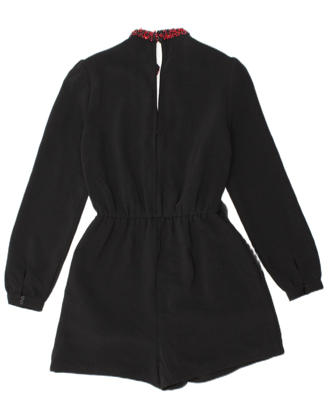 ZARA Womens Long Sleeve Playsuit UK 6 XS  Black