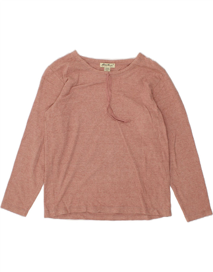 EDDIE BAUER Womens Sweatshirt Jumper UK 10 Small Pink Cotton Vintage Eddie Bauer and Second-Hand Eddie Bauer from Messina Hembry 