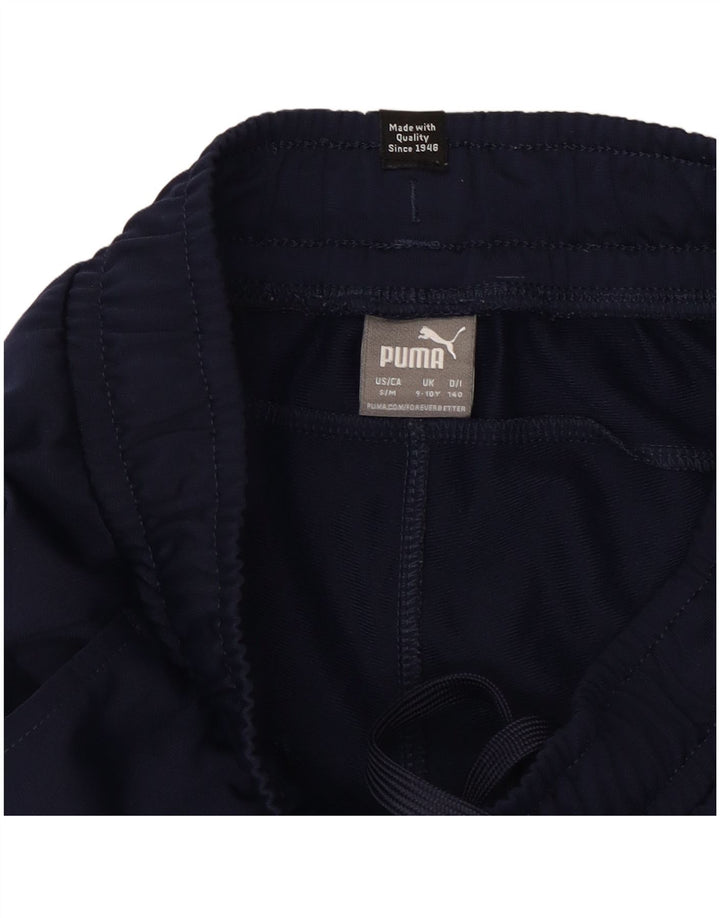 PUMA Jungen-Trainingshose, Jogginghose, 9–10 Jahre, Marineblau, Polyester