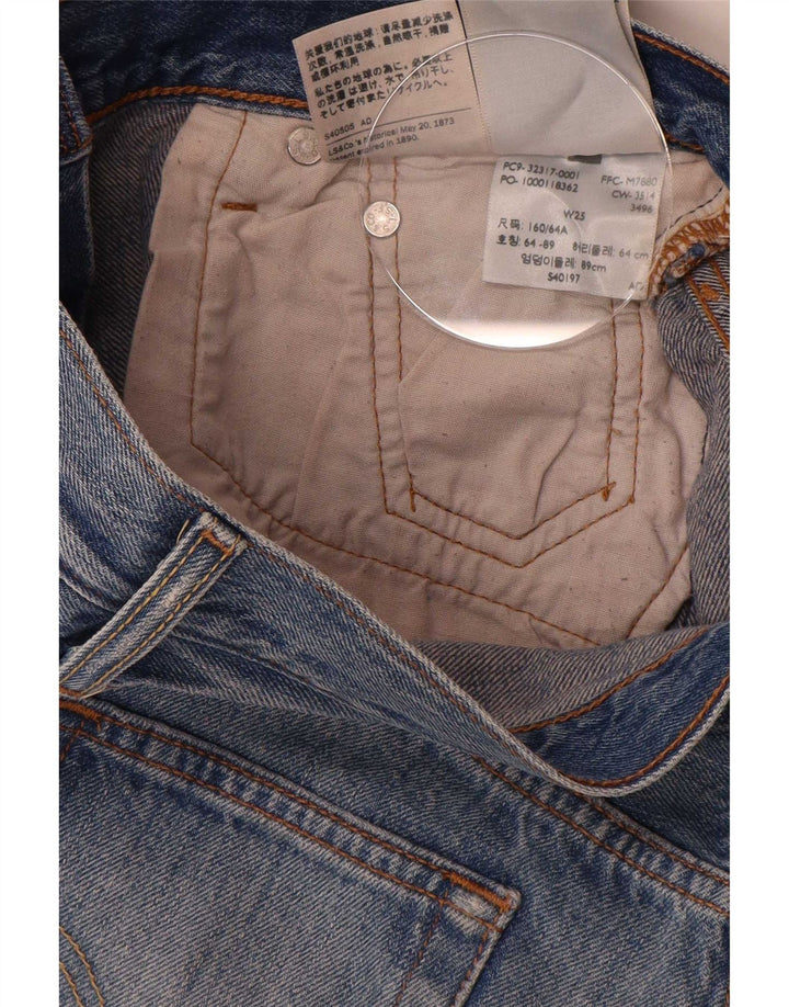 Levi's Damen Jeansshorts W25 XS Blaue Baumwolle