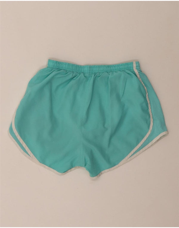 Nike Damen Dri Fit Sport Shorts UK 8 Small Türkis Polyester
