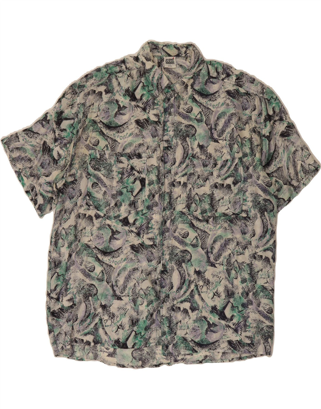 AVANTI Mens Abstract Pattern Shirt Size 41/42 Large Multicoloured Vintage Avanti and Second-Hand Avanti from Messina Hembry 